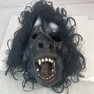Vintage Horror Halloween Latex Mask Gorilla‎ Wild Hair Read